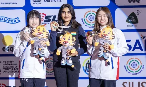 Asian Shooting Cships: Esha Singh strikes gold in 10m Air Pistol