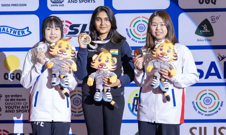 Asian Shooting Cships: Esha Singh strikes gold in 10m Air Pistol