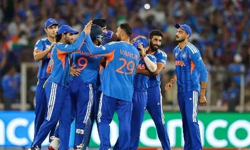 India beat New Zealand by 96 runs to win record third T20 World Cup title