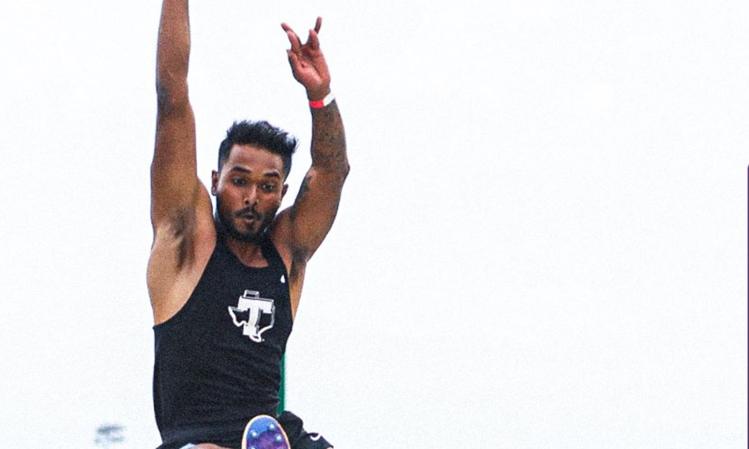 Lokesh Sathyanathan sets new indoor national record in long jump Lokesh Sathyanathan sets new indoor national record in long jump