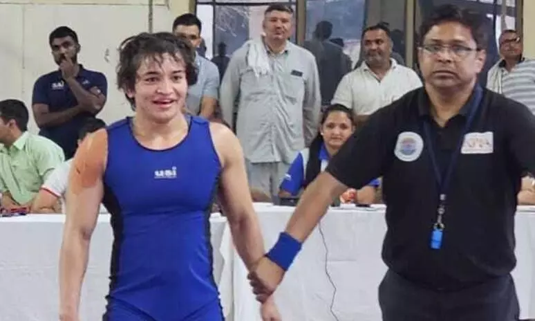 Asian Wrestling Cships: Meenakshi, who beat Antim Panghal in trials, reaches final Asian Wrestling Cships: Meenakshi, who beat Antim Panghal in trials, reaches final