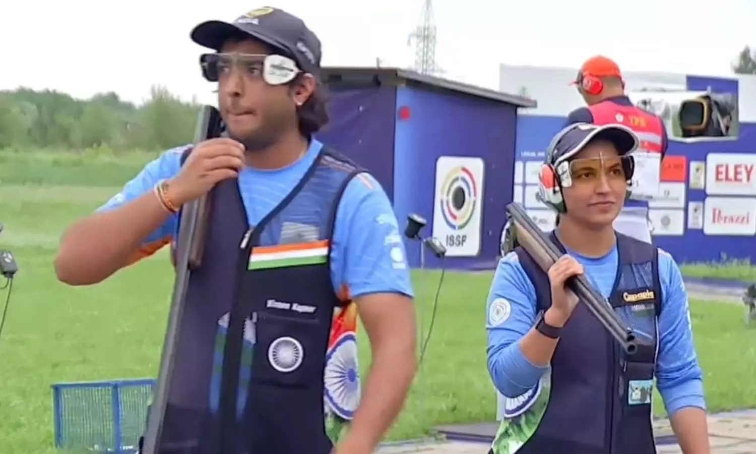 Neeru-Vivaan win mixed trap gold medal at ISSF World Cup Neeru-Vivaan win mixed trap gold medal at ISSF World Cup