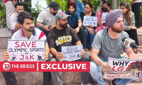 Athletes protest in J&K over unfair sports quota job list