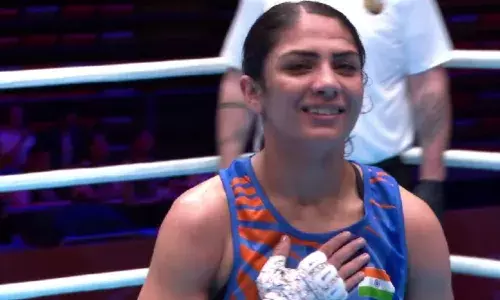 Jyoti assures medal as India registers three wins at World Boxing Cup Jyoti assures medal as India registers three wins at World Boxing Cup