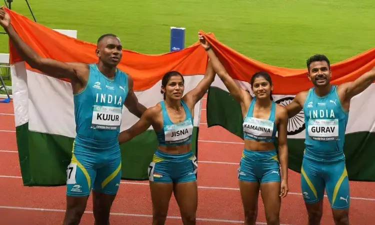 Asian Relays 2026: India mixed 4x400m team wins silver; mixed 4x100m team take bronze