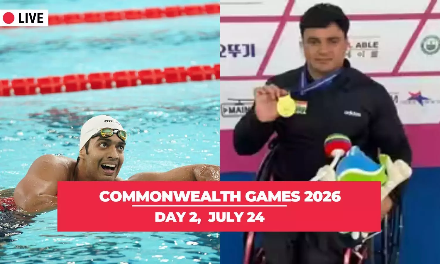 Commonwealth Games 2026 Day 2 LIVE: Srihari, Ashok lead Indias action- Updates, blog Commonwealth Games 2026 Day 2 LIVE: Srihari, Ashok lead Indias action- Updates, blog