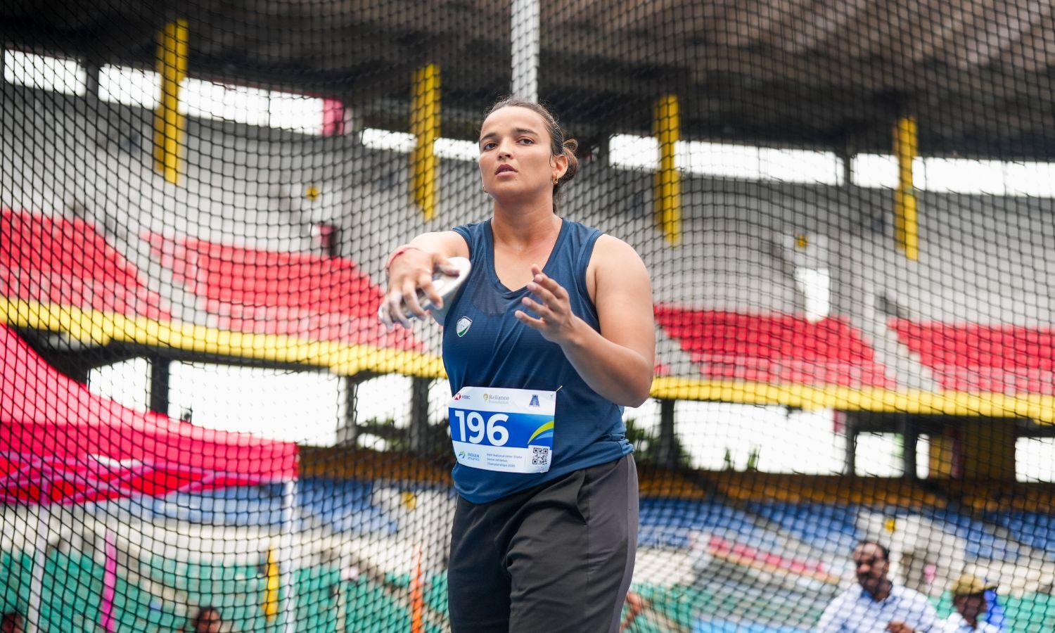 Seema Kaliramna wins bronze in women’s discus throw