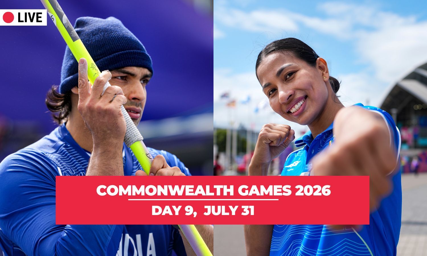 Commonwealth Games 2026 Day 9 LIVE: Neeraj Chopra eyes javelin gold, boxers target finals – Blog, updates