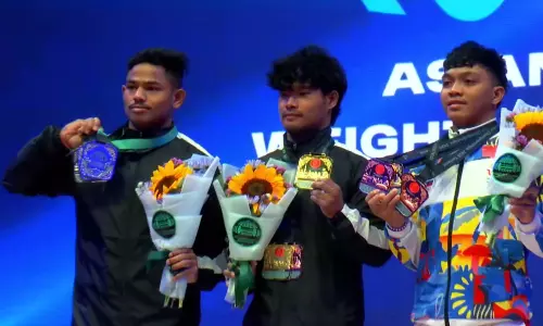 India clinch gold and silver in mens 60kg at Asian Junior Weightlifting Cships