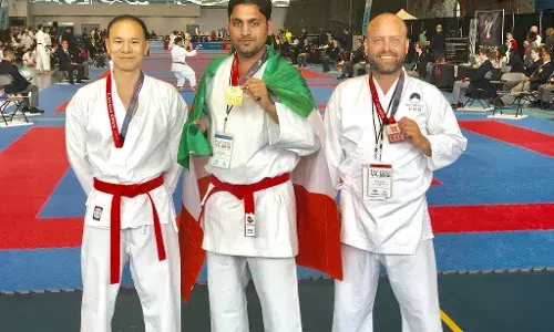 Rahul Kumar Yadav was the first Karate exponent from Haryana selected to compete at the World Championship. (Photo credit: Rahul Kumar Yadav)
