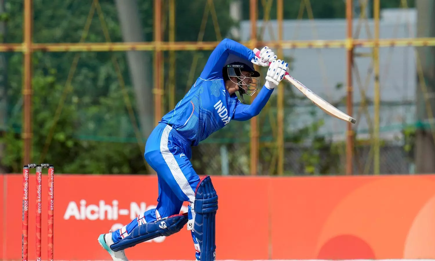 Smriti Mandhana in action during the 2026 Asian Games Final (Photo credit: PTI)