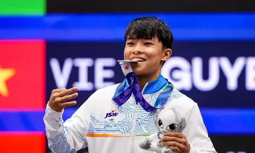 Asian Games 2026: Roshibina Devi completes hat-trick with wushu silver
