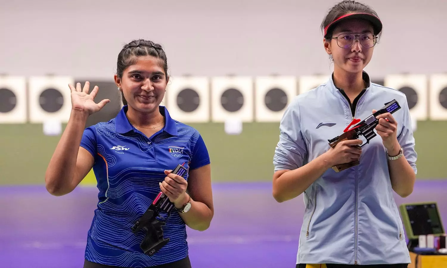 Esha Singh wins 25m pistol silver after five shoot-offs at Asian Games Esha Singh wins 25m pistol silver after five shoot-offs at Asian Games