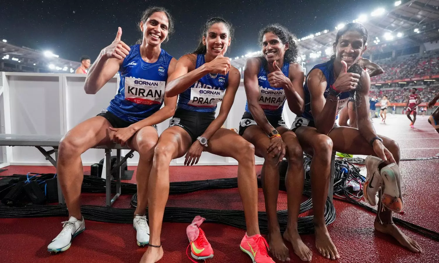 India wins first athletics gold of Asian Games with women’s 4x400m relay India wins first athletics gold of Asian Games with women’s 4x400m relay