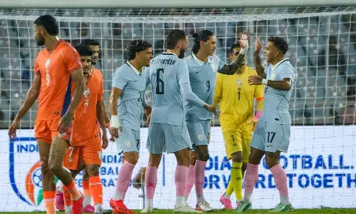 Football: Uruguay rout India despite Anirudh Thapas goal