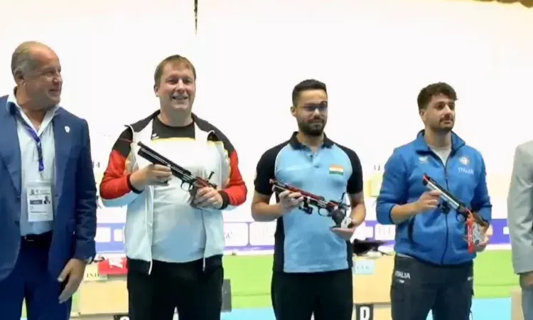 ISSF World Cup: Udhayveer Sidhu wins 10m air pistol gold in Cairo