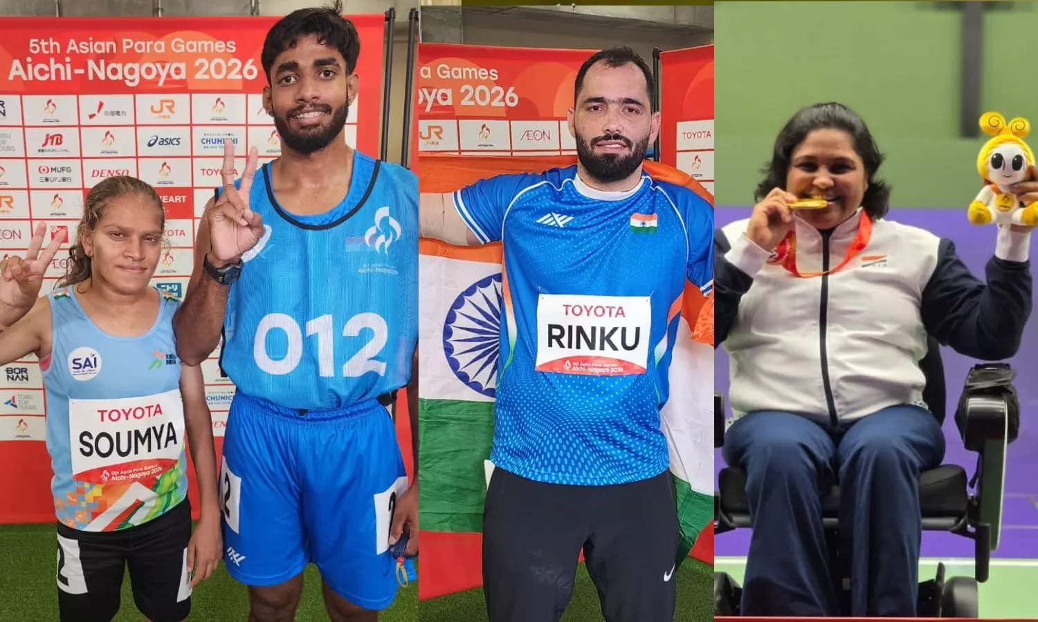 Asian Para Games: India wins 4 gold medals on Day 1; Sits Fourth in the medal tally Asian Para Games: India wins 4 gold medals on Day 1; Sits Fourth in the medal tally