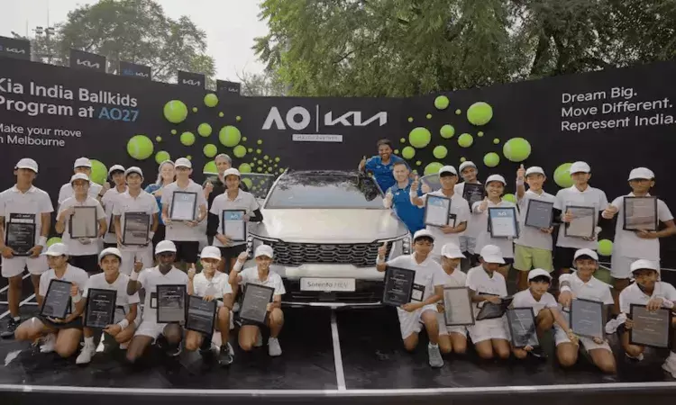 Kia India selects four ballkids for the Australian Open 2027
