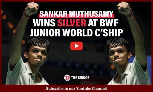 Sankar Muthusamy wins silver at the BWF Junior Championships