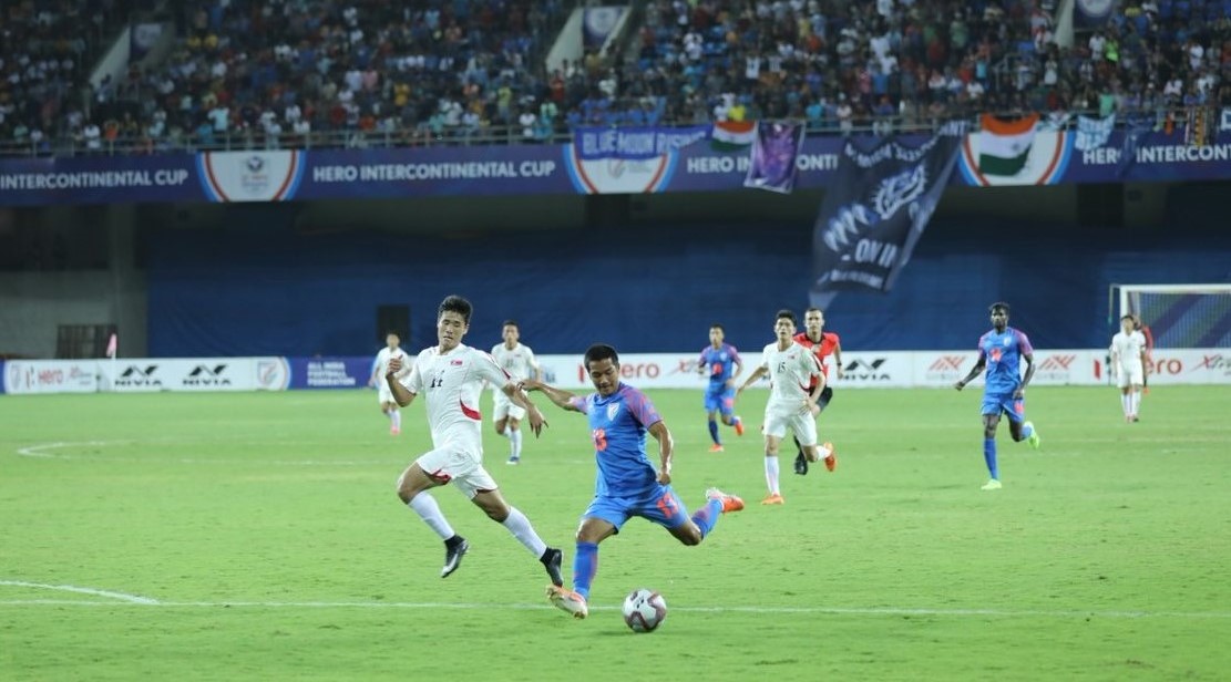 इंटर कॉन्टिनेंटल कप: उत्तरी कोरिया से हारकर भारतीय टीम फाइनल से लगभग बाहर