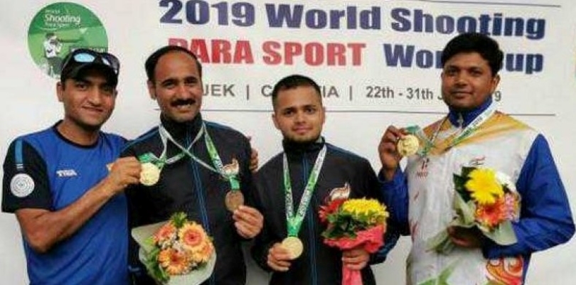 पैरा शूटिंग वर्ल्ड कप : भारतीय टीम को स्वर्ण, सिंघराज को कांस्य पैरा शूटिंग वर्ल्ड कप : भारतीय टीम को स्वर्ण, सिंघराज को कांस्य