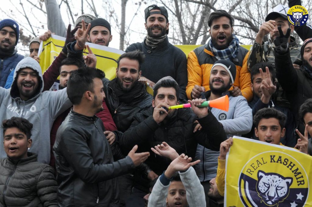 Real Kashmir Football Club enjoys a strong fan-base at their home turf in Srinagar