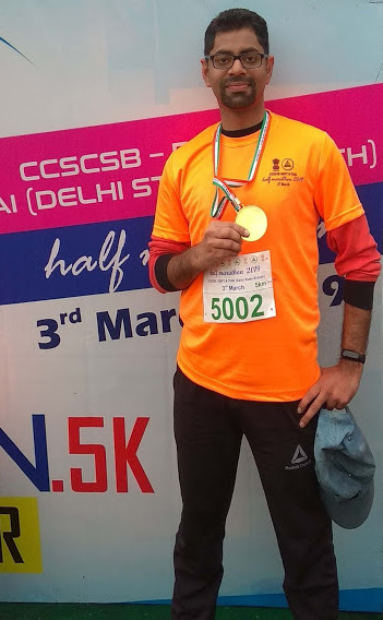 Vishnu Nair, who will participate in the 5,000-metre track and field event at the Newcastle Games as part of the 14-member team from India.