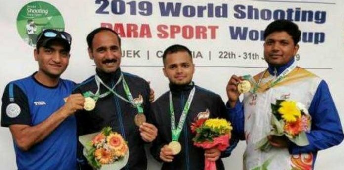  Akash won two gold medals at the 2019 Shooting Para Sport World Cup in Croatia