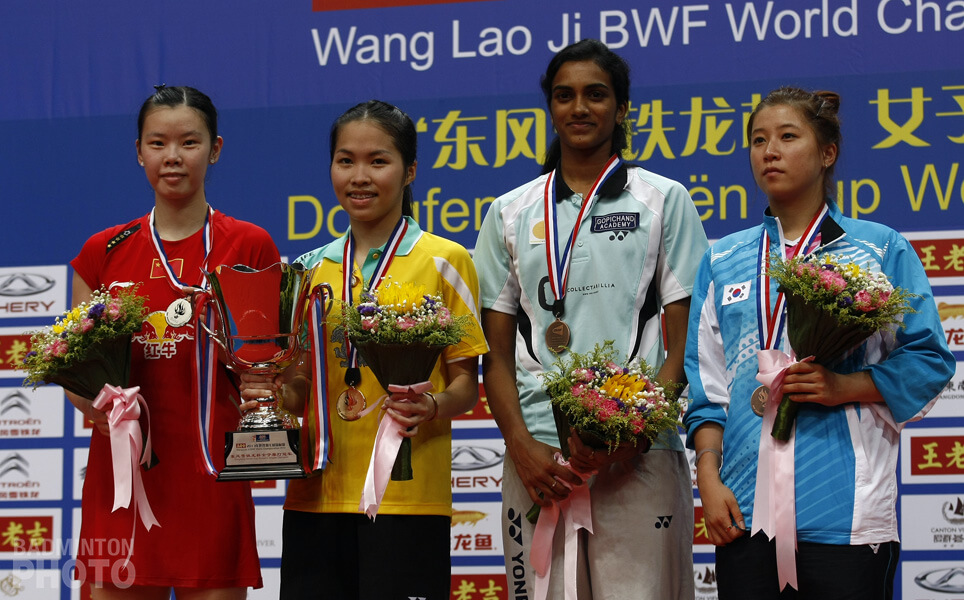 P V Sindhu won bronze medal at 2013 BWF World CHampionship
