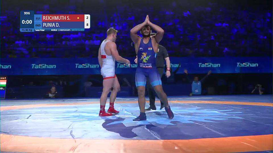 Deepak Punia is looking to carve history by winning the gold medal (86kg) at the 2019 World Wrestling Championship