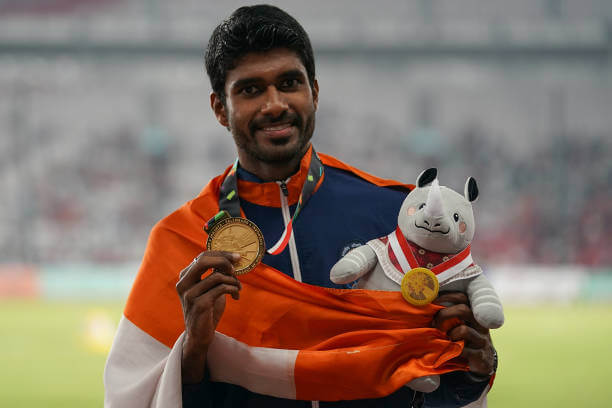 Jinson Johnson won the gold medal at Asian Games 2018 in 1500m 