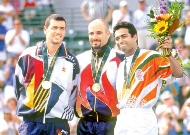  Paes won the bronze medal at the 1996 Atlanta Games 