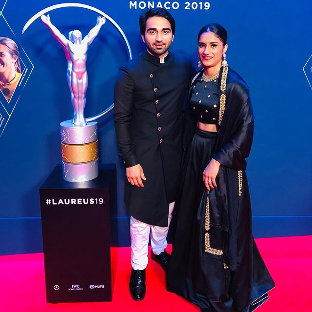 Vinesh and Somvir at Laureus Sports Awards Ceremony 2019