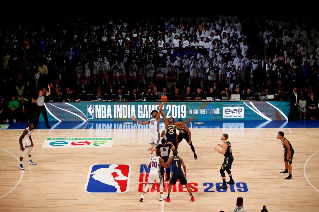 The first-ever NBA game happened in India on Friday 