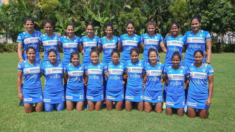  Indian women's hockey team (Source: Hockey India) 