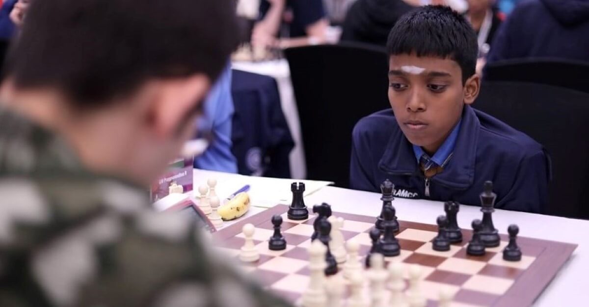 Praggnanandhaa slips to 2nd position in Round 7 of World Youth Chess