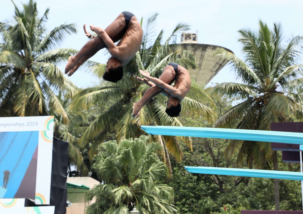 N Wilson Singh and Satish Kumar Prahapati came up with an impressive performance to win gold in the 10m platform