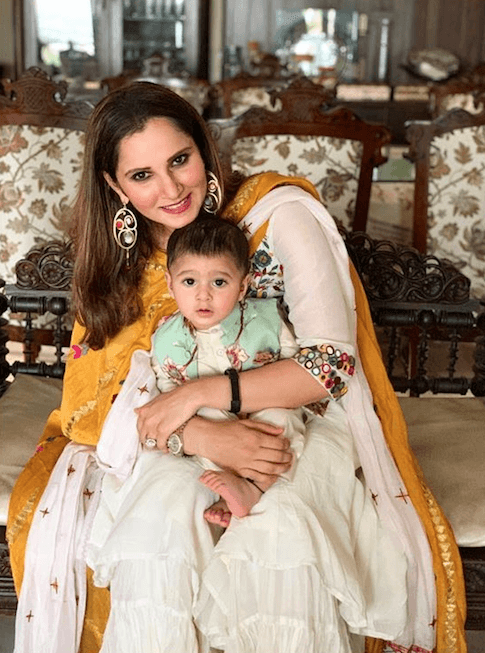Sania Mirza with son Izhaan