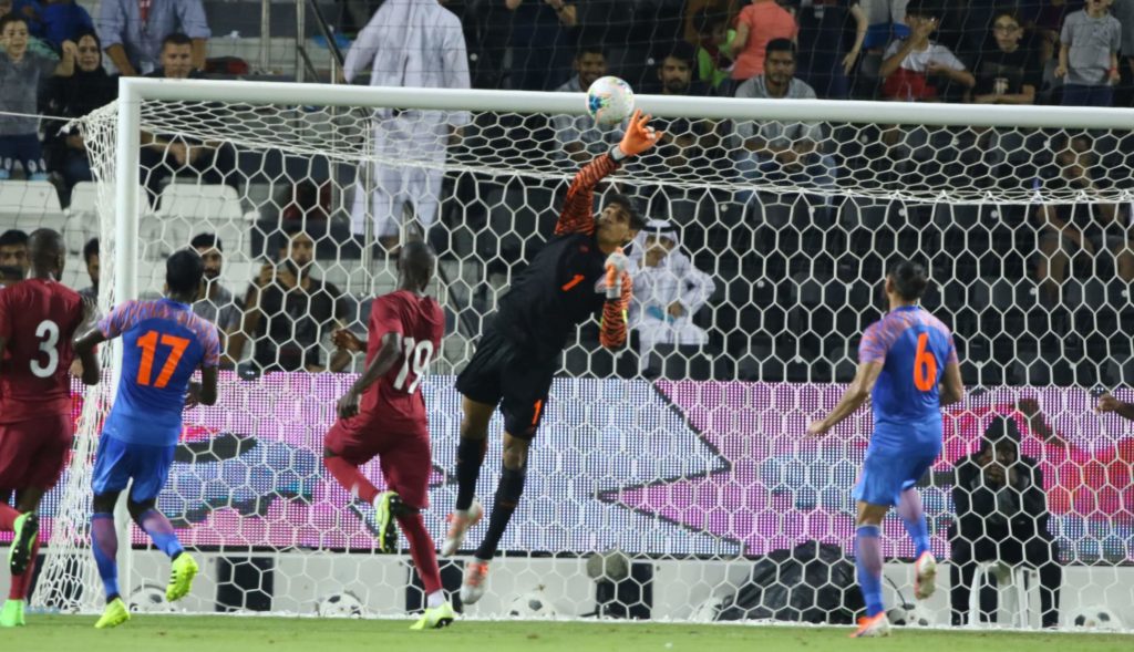 Gurpreet Singh Sandhu rose to the occasion and his saves helped India hold Qatar to a goalless draw