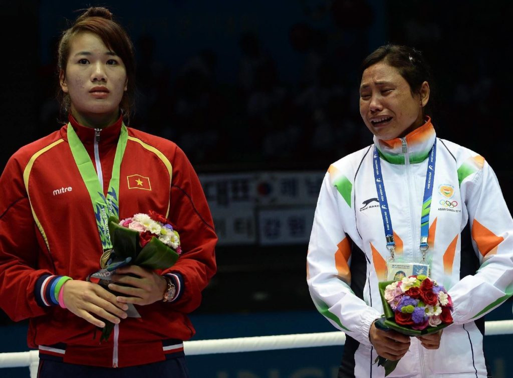 Sarita Devi had refused to accept the bronze medal at the 17th Asian Games in Incheon in 2014 