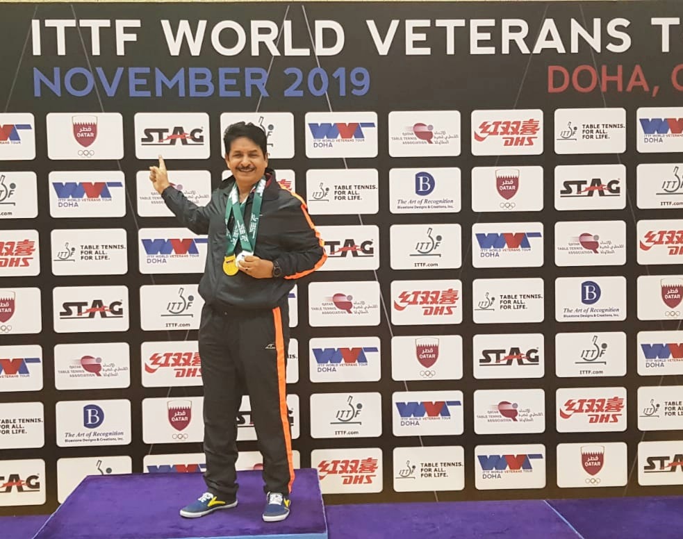 Desai was listed as number seven in the world in the official International Table Tennis Federation (ITTF) rankings for veterans.