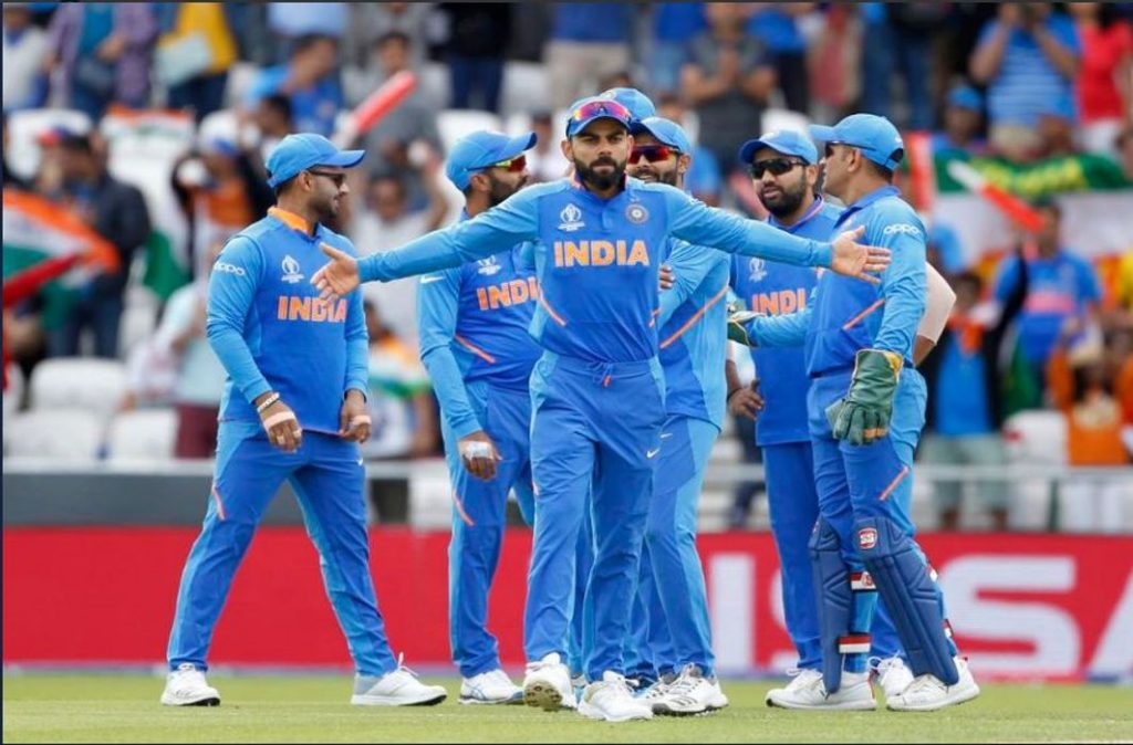 Indian men's cricket team at 2019 ICC World Cup (Image: ICC)