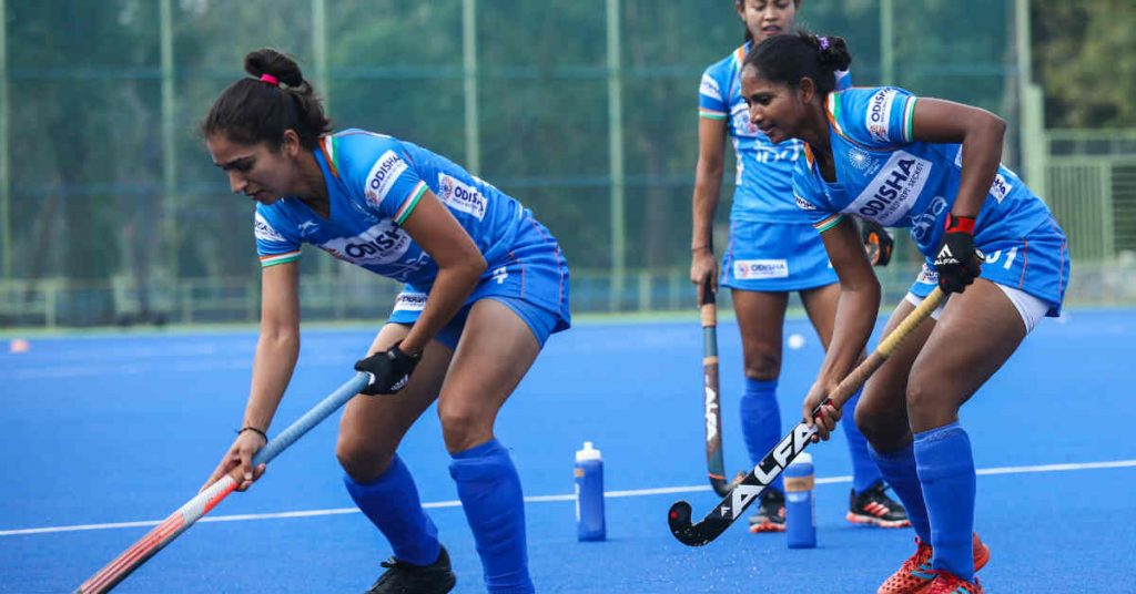 Indian women hockey players