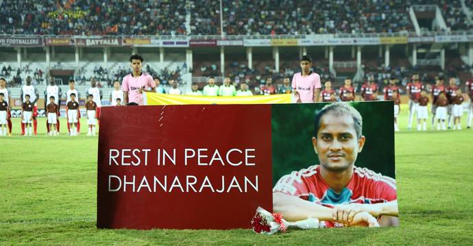 Dhanarajan died while playing a seven-a-side match for FC Perintalmanna in Perintalmanna, Kerala, after reportedly suffering from cardiac arrest. (Image: Twitter)
