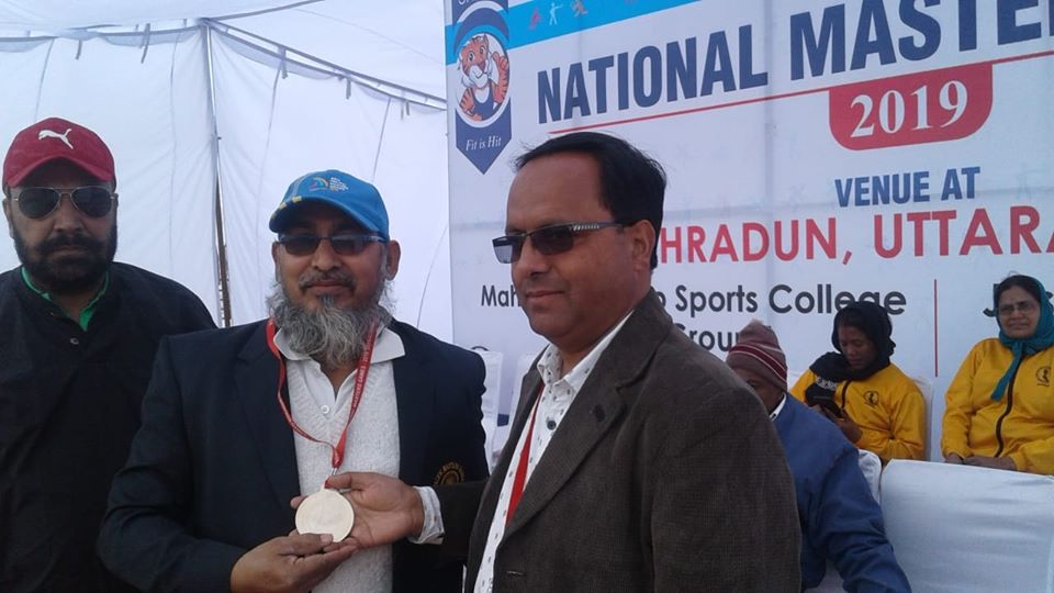 58-year-old weightlifter from Nuh, Abid Hussain (Image: Haryana Weightlifting)