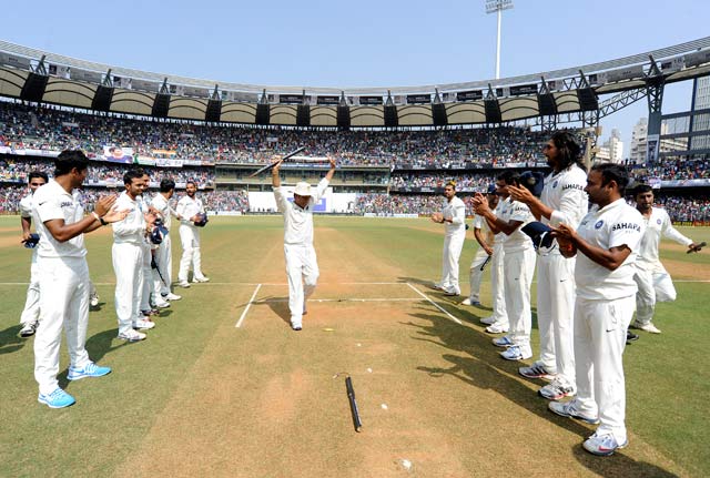 Sachin Tendulkar on his farewell test match at the Wankhede Stadium (Image: India Today)