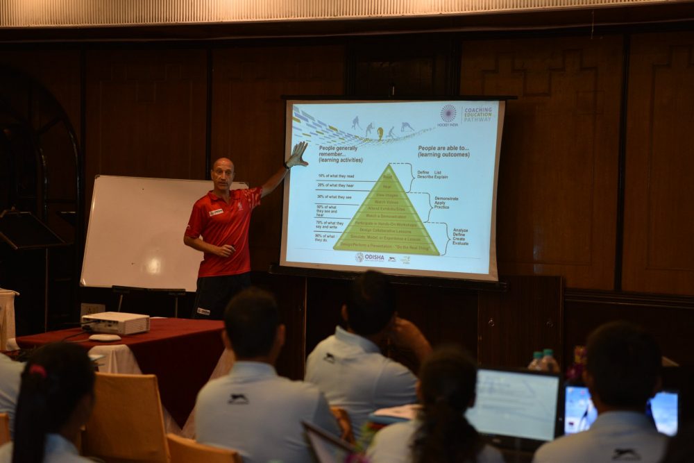 Hockey India Coaching Education Pathway session