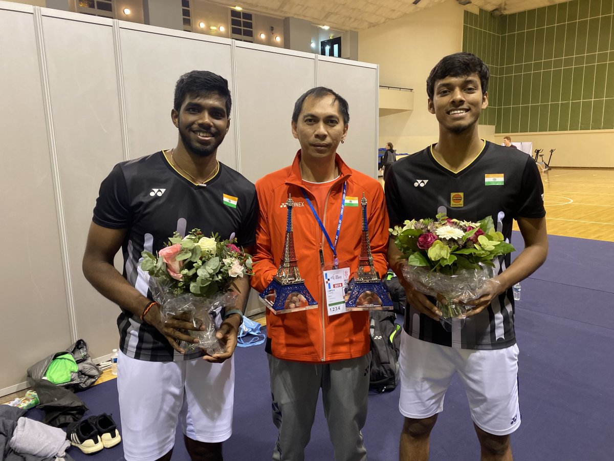 Indian duo of Chirag Shetty & Satwiksairaj during Thailand Open