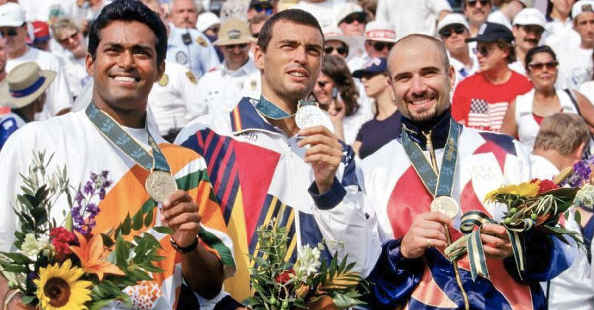 Leander Paes at 1996 Atlanta Olympics (Source: Leander Paes/Twitter)