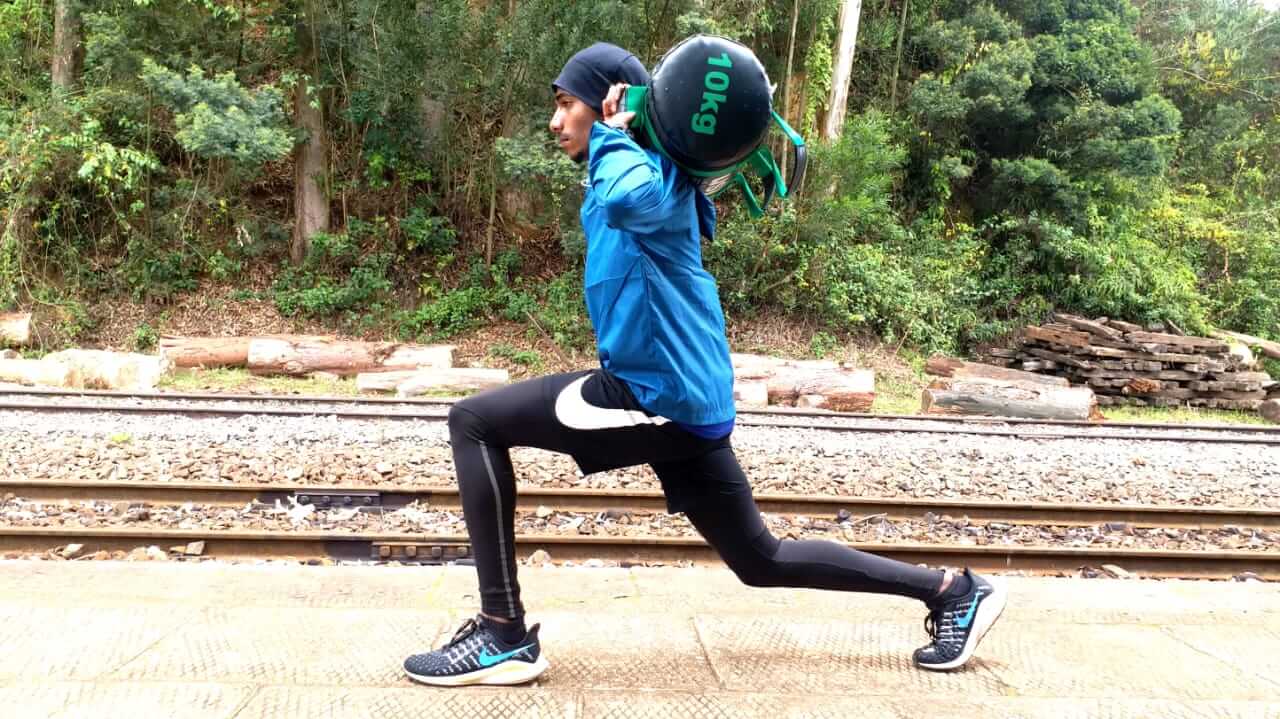 Srikiran doing strength training (Source: Mohamed Azarudeen)